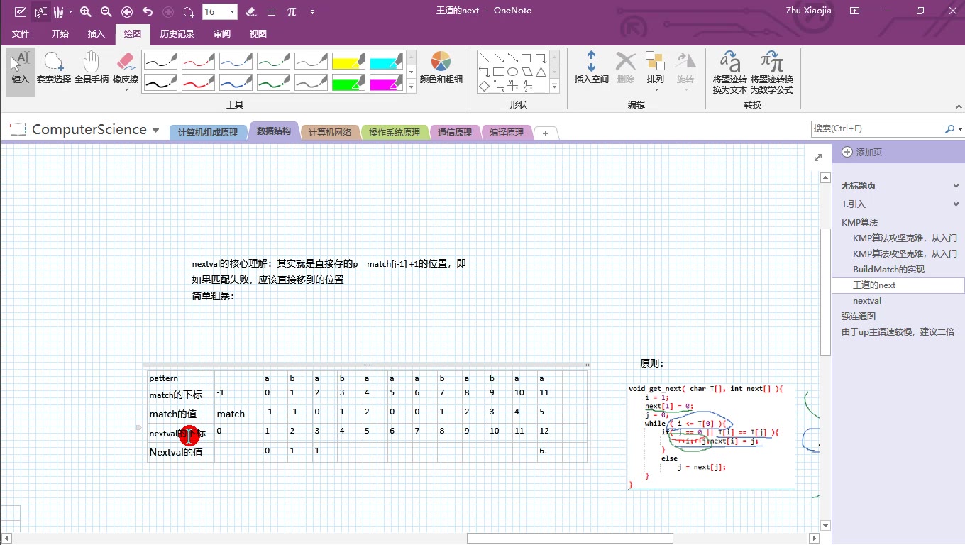 KMP算法(基于浙大慕课里面的KMP算法的match函数理解)哔哩哔哩bilibili