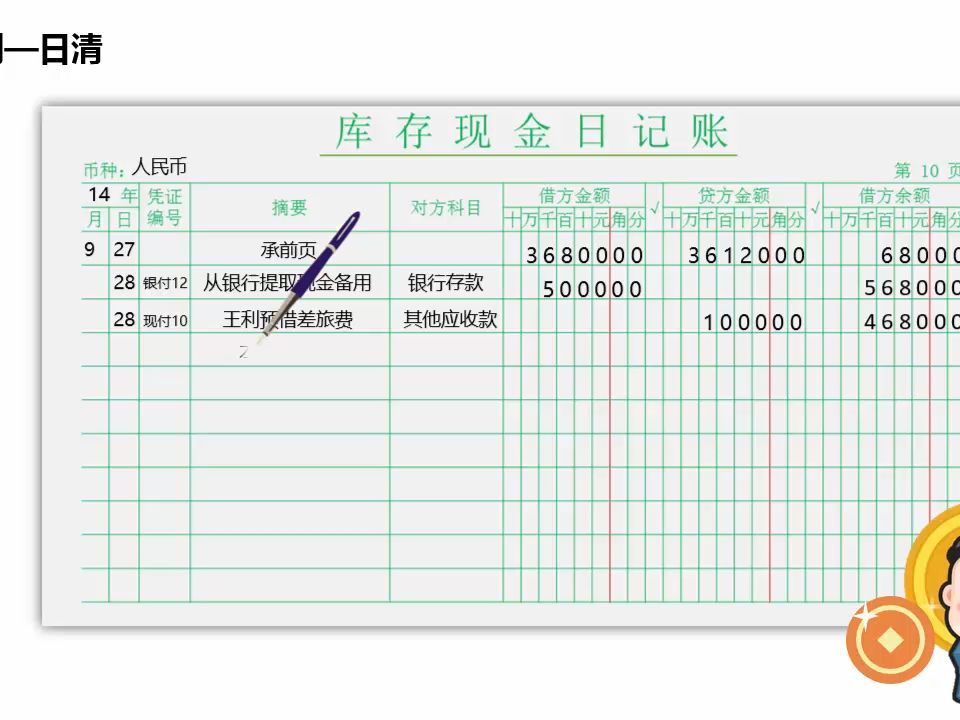 如何登记库存现金日记账哔哩哔哩bilibili