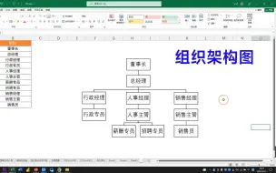 Download Video: 制作组织架构图，不要再一个一个的画了，用Excel两分钟就搞定了