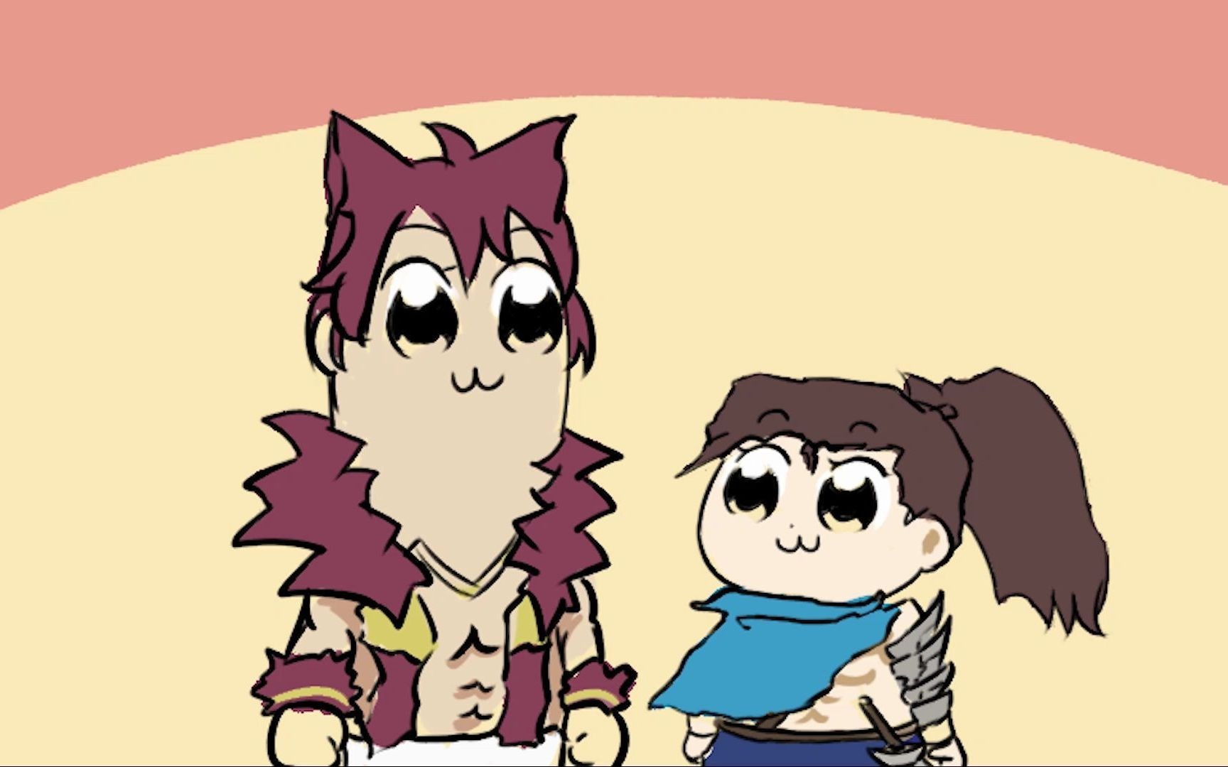 lol手书亚索和腕豪的日常