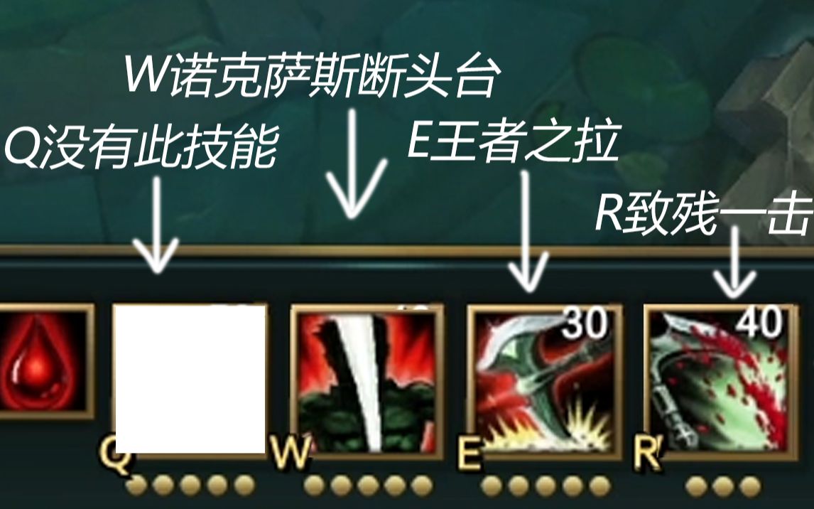 诺手w才是诺克萨斯断头台r是致残打击