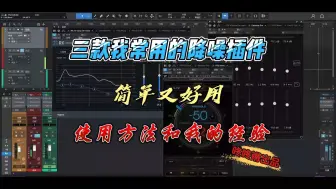 Descargar video: 我常用的降噪插件，简单好用，使用方法和我的经验-RX10、Denoiser pro、waves PSE