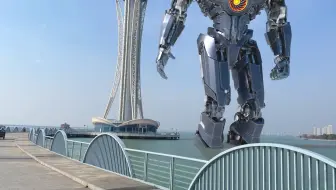 中国常州2024生产的第五代机甲在揽月湾正式服役