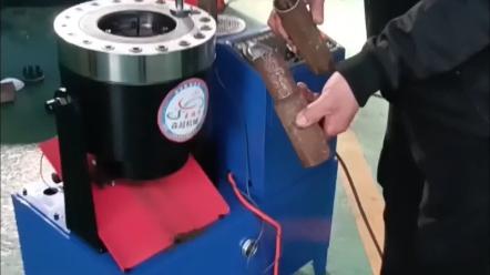 森超牛钢管缩管机压一个钢管接头多长时间