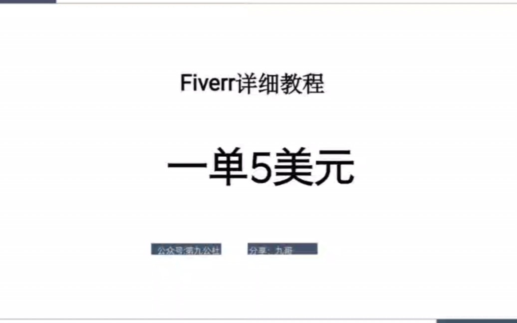 Fiverr注册全套教程,Fiverr新手入门教程.哔哩哔哩bilibili