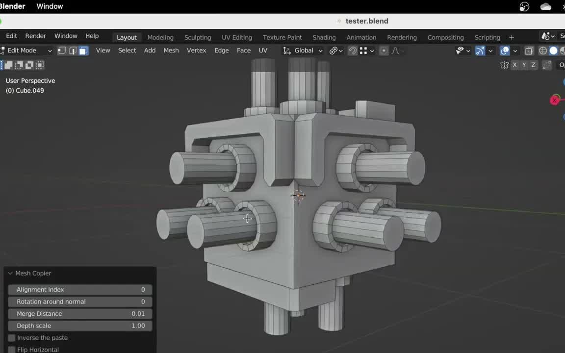 iBlender中文版插件Mesh Copier教程Mesh Copier 更新 1.2.1  复制分离的网格部分(Blender插件)Blender哔哩哔哩bilibili