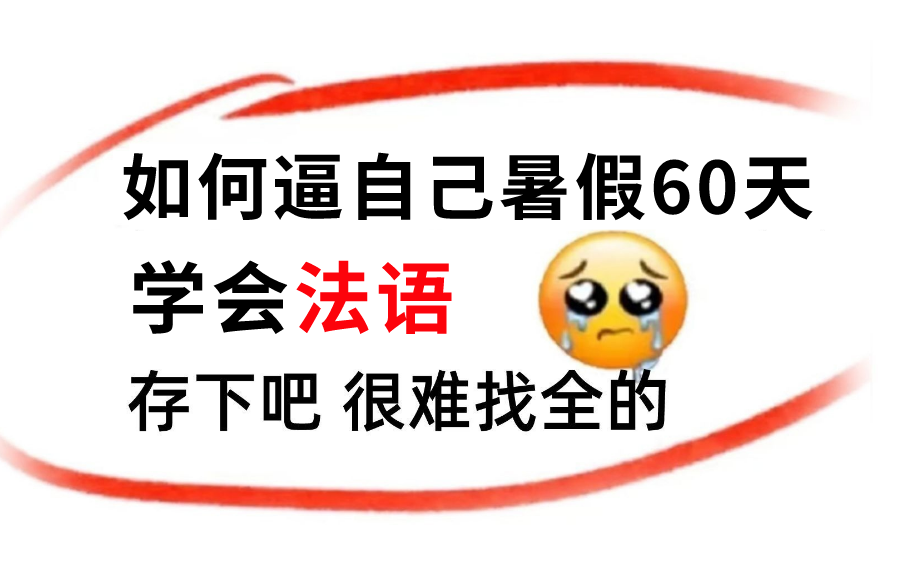 【B站最全】法语怎么学?暑假逼自己狂看这些就够了!用最简单的方法教会你法语,进阶大神!哔哩哔哩bilibili