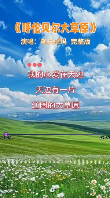 怀旧经典《呼伦贝尔大草原》,演唱:降央卓玛,重温经典,百听不厌!哔哩哔哩bilibili