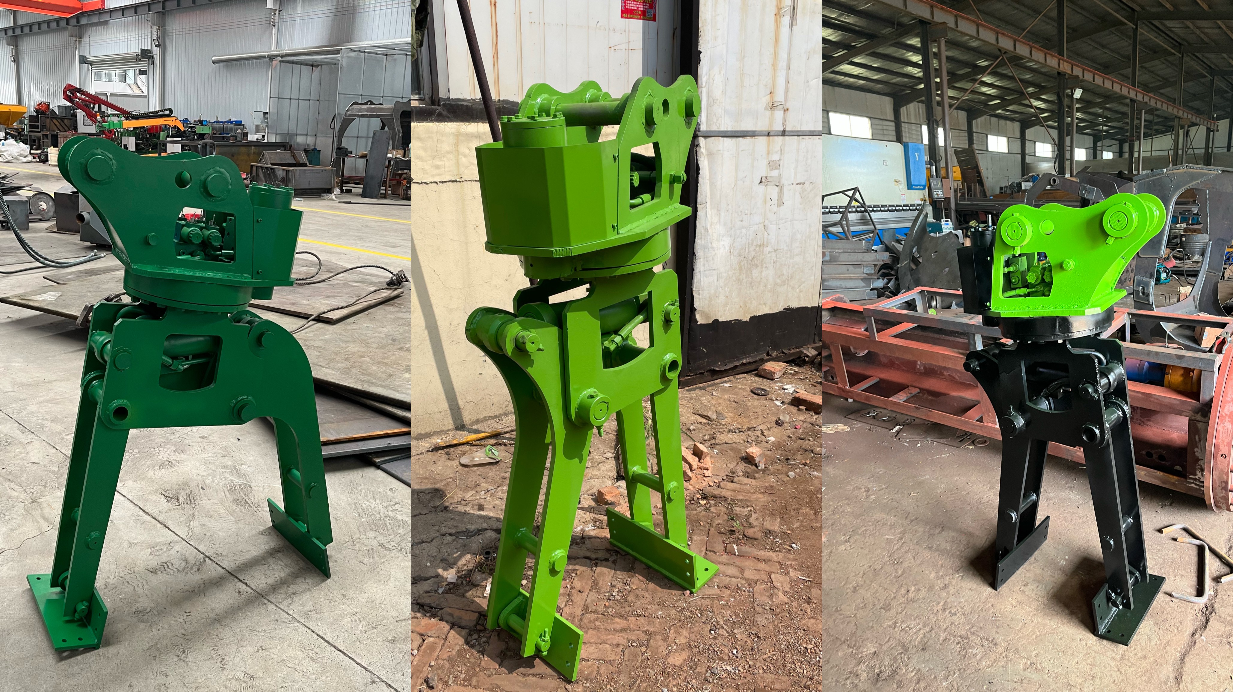 挖机路沿石夹具i76道路铺装路沿石585i 360度旋转夹石器izz7