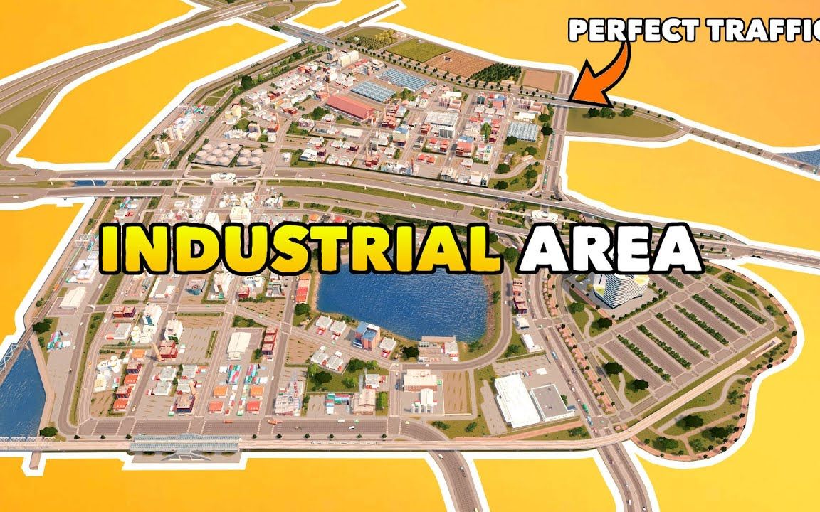 完美车流工业区 #都市天际线 building the perfect industrial area