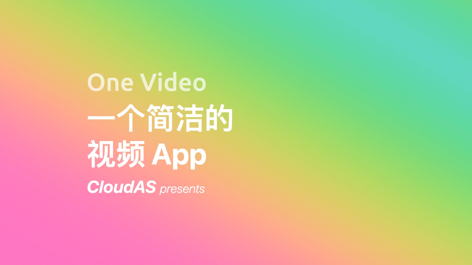 One Video|一个简洁的视频App哔哩哔哩bilibili