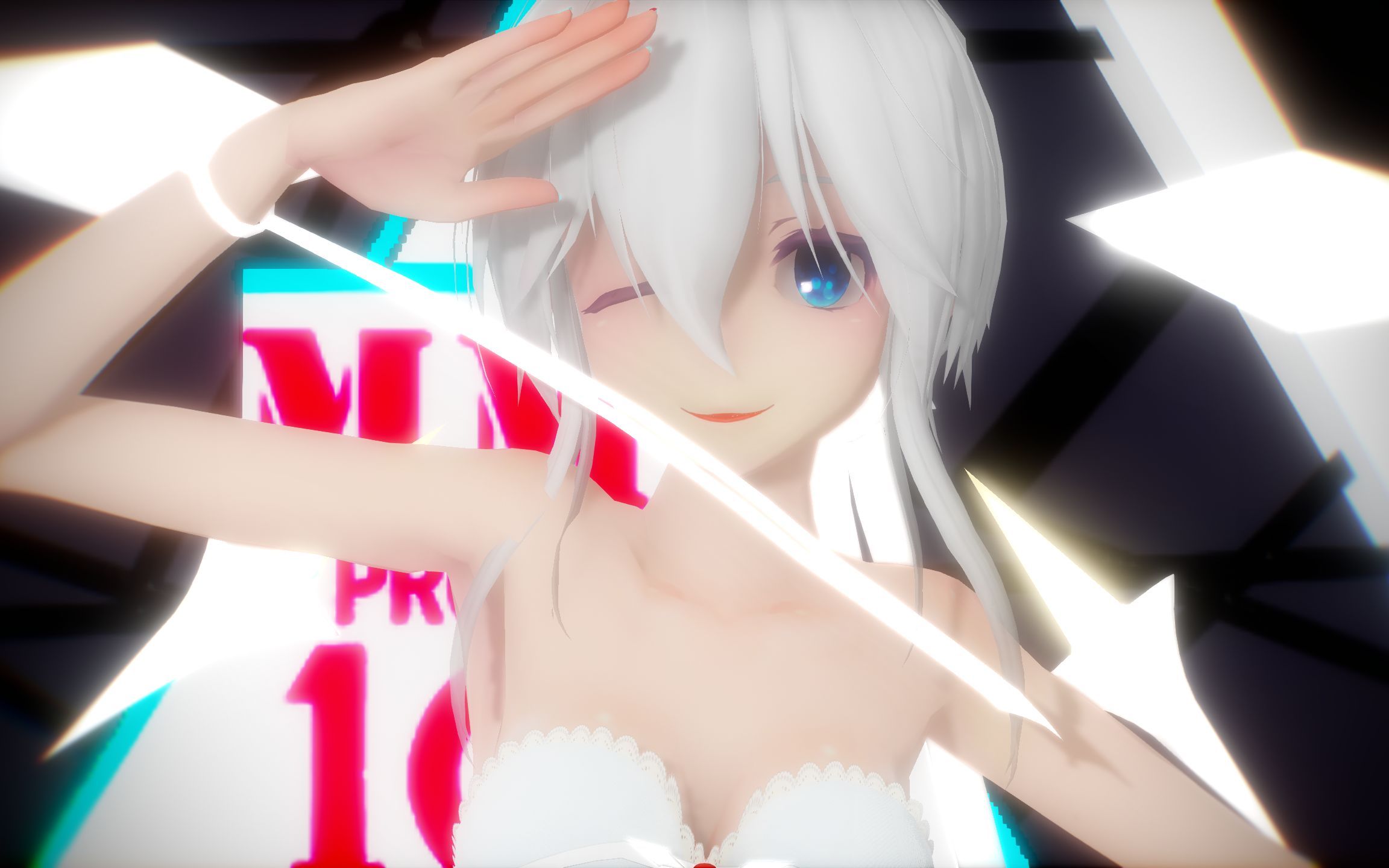 白天鹅礼裙弱音haku-创造101_哔哩哔哩_bilibili