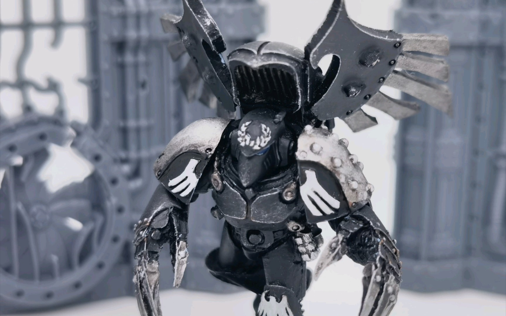 【手办王/战锤30k/涂装】战锤 星际战士 荷鲁斯之乱 hh 第十九军团 暗