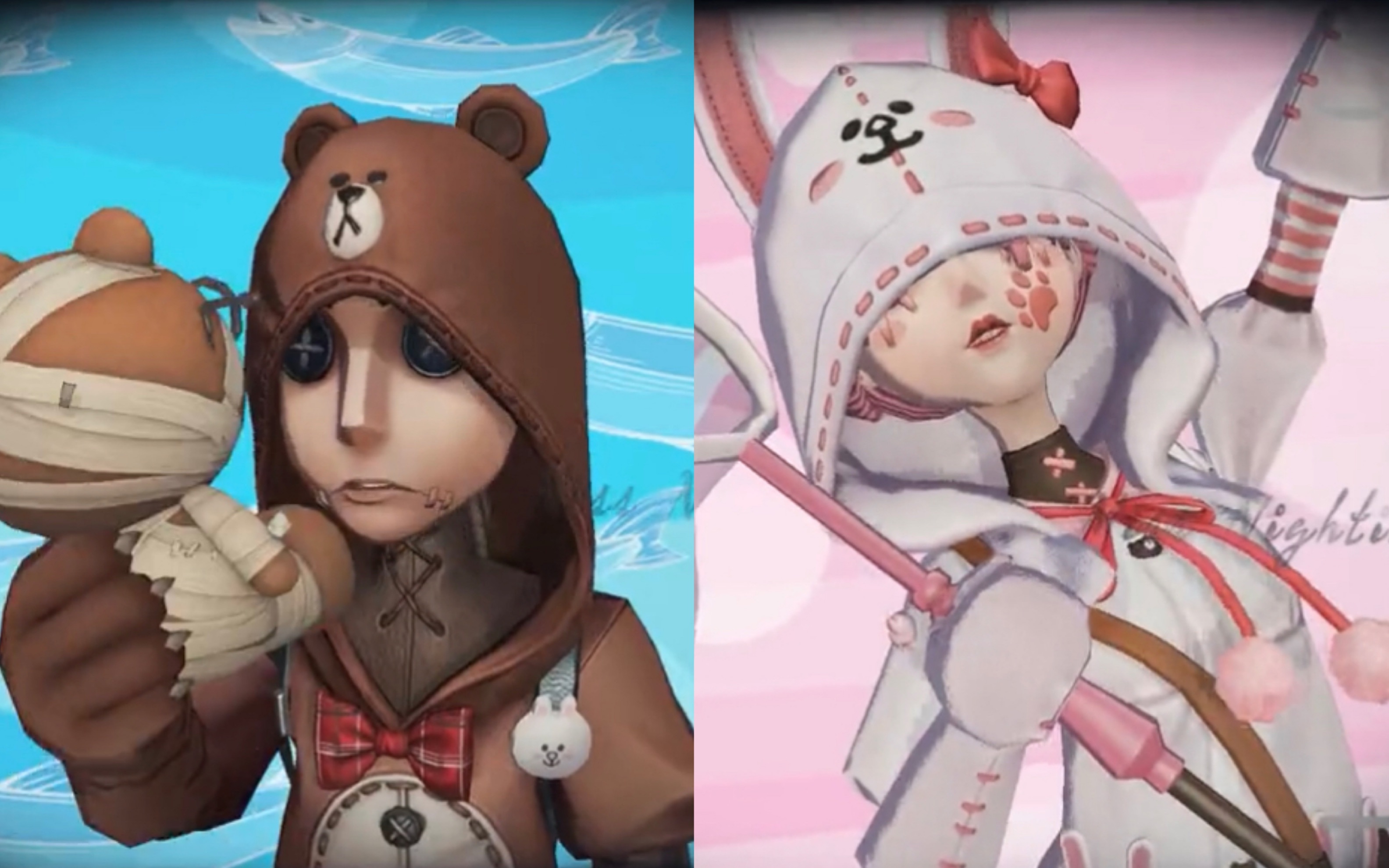 【第五人格】国际服先行line联动 佣兵&昆虫学者 局内建模预览