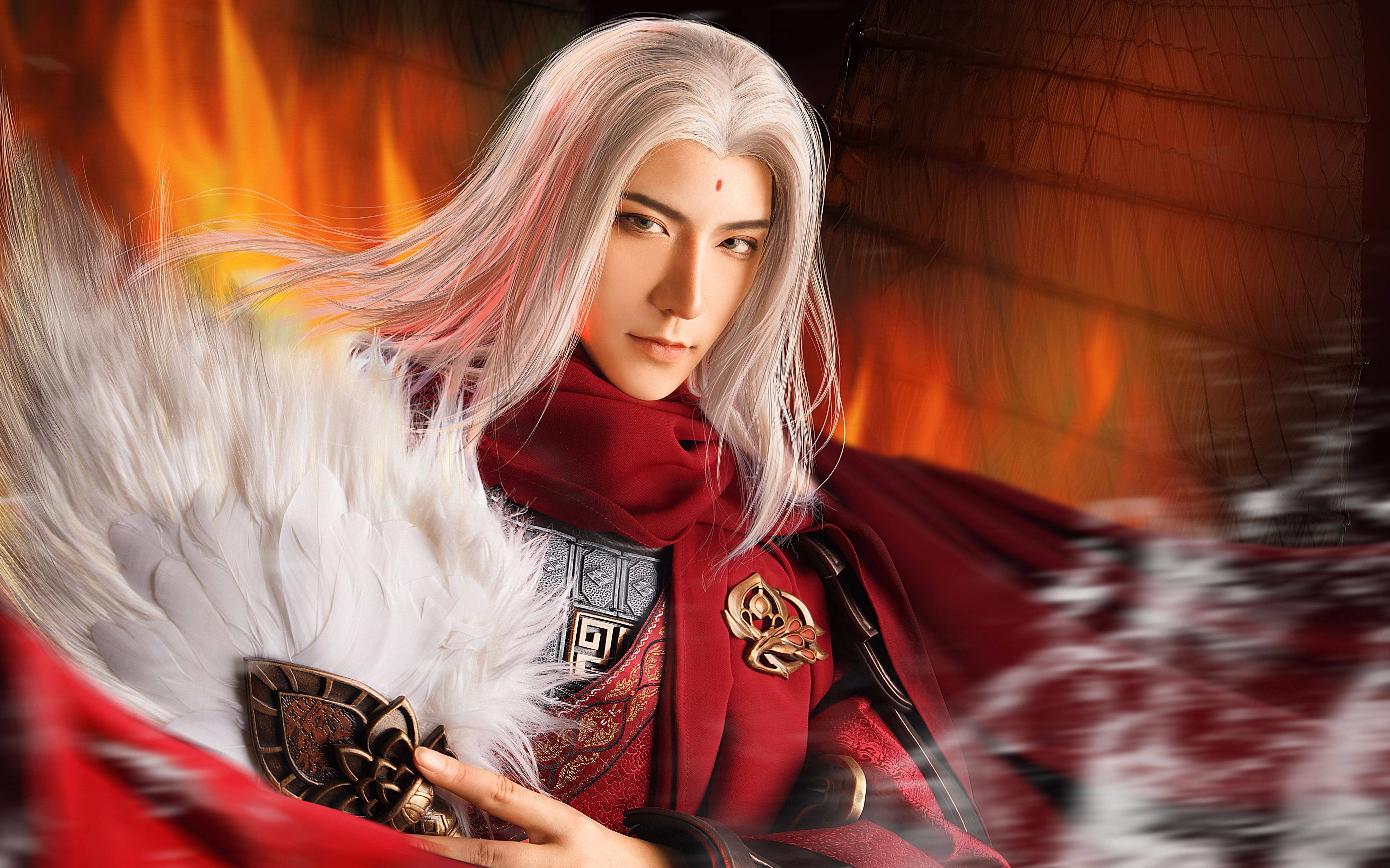 【咸菜的面面】率土之滨周瑜cos仿妆 江左风流美丈夫