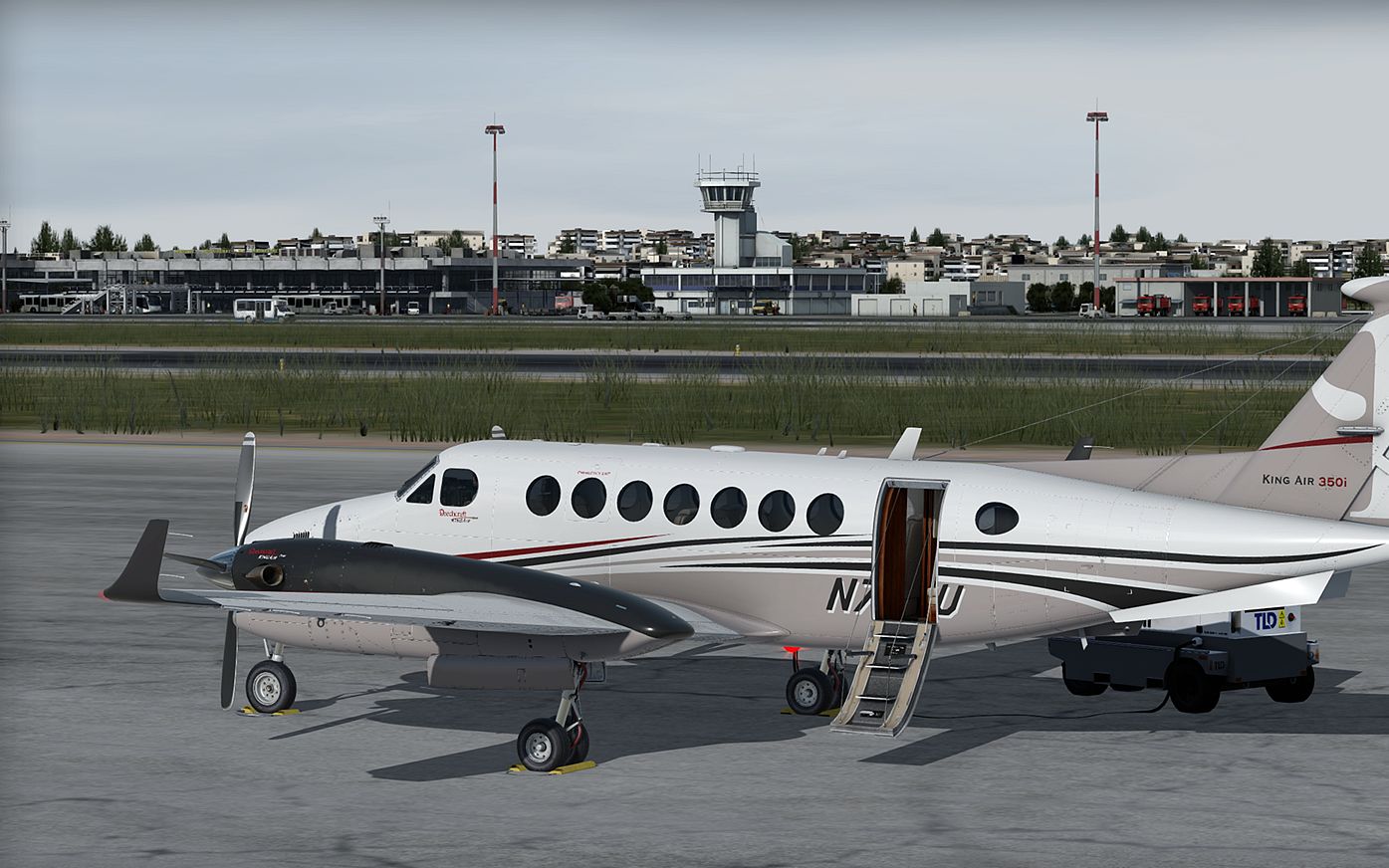 [p3dv4.5 hf2]milviz kingair 350 rnav approach lgko rwy32