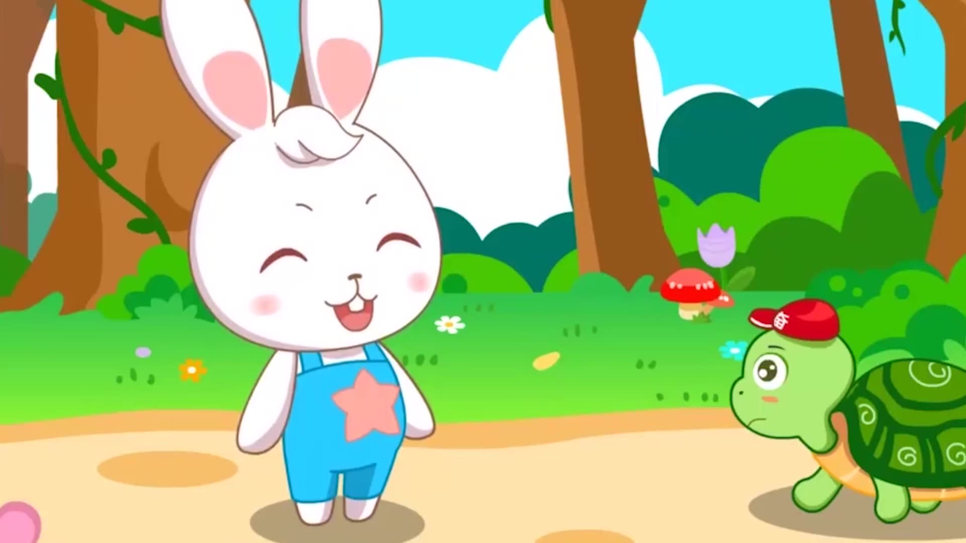 乌龟和兔子重修旧好,成为互帮互助的同伴!