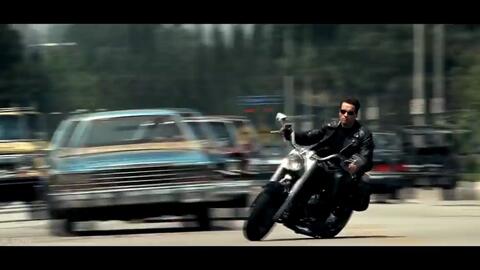 The Terminator 2_ All Bike Scenes - Harley-Davidson - Fat Boy -  Schwarzenegger_哔哩哔哩_Bilibili