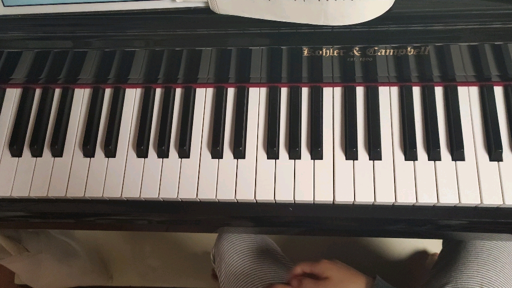 [图]钢琴G大调音阶