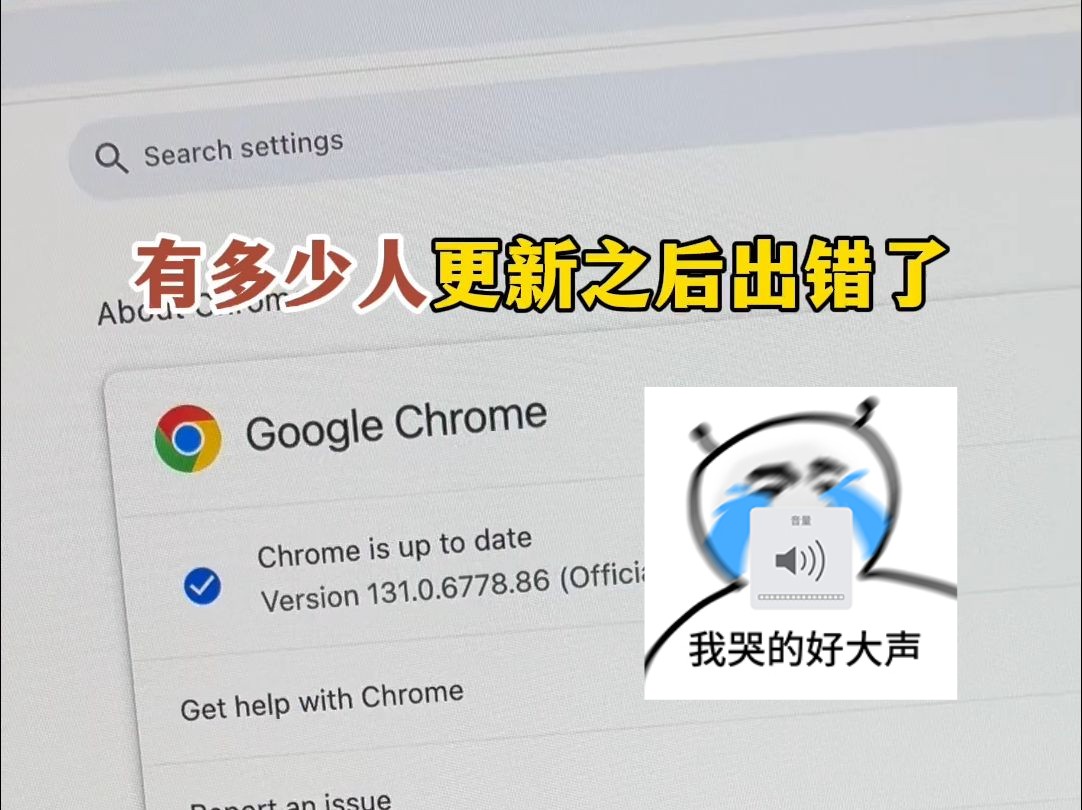 完了!谷歌浏览器Chrome更新完闪退了!哔哩哔哩bilibili