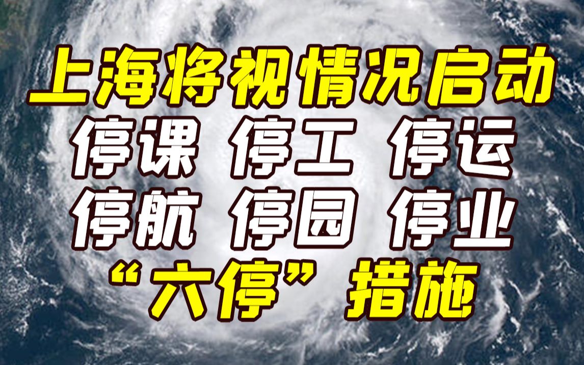 台风“梅花”逼近!上海防汛办下发防台通知:做好启动＂六停＂准备哔哩哔哩bilibili