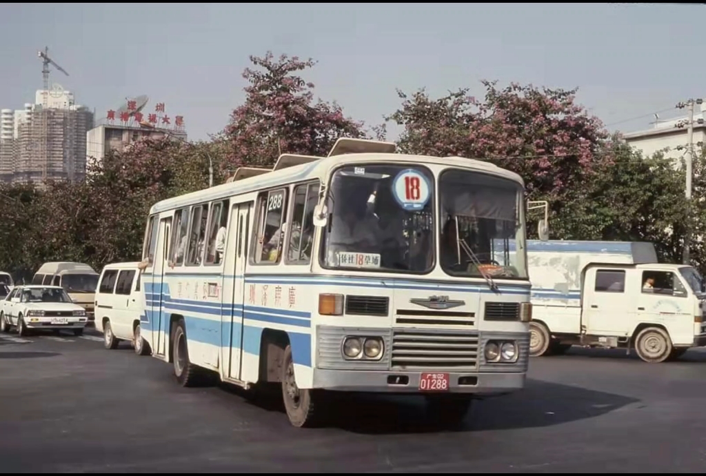 90年代深圳公交车,还有广州,成都大通道车哦