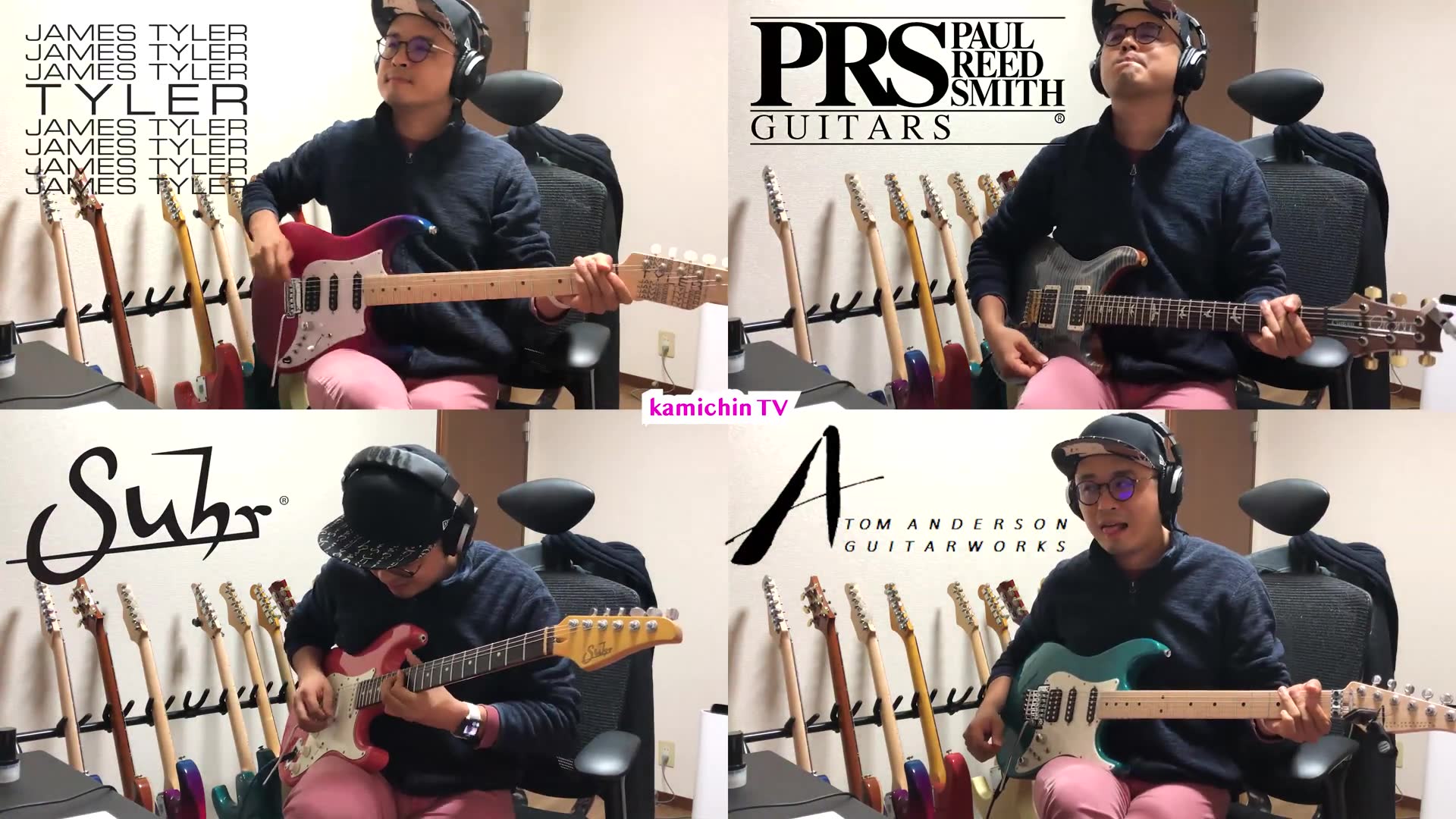 [图]James Tyler vs PRS Custom 24 vs Suhr Classic vs Tom Anderson Classic_High end gu