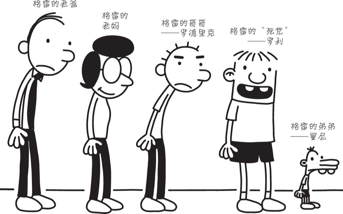 每天一页英文小说小屁孩日记diaryofawimpykid