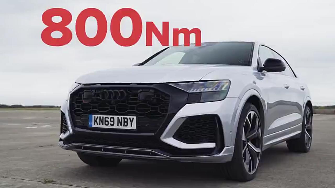 直线加速对决奥迪r8vs奥迪rsq8