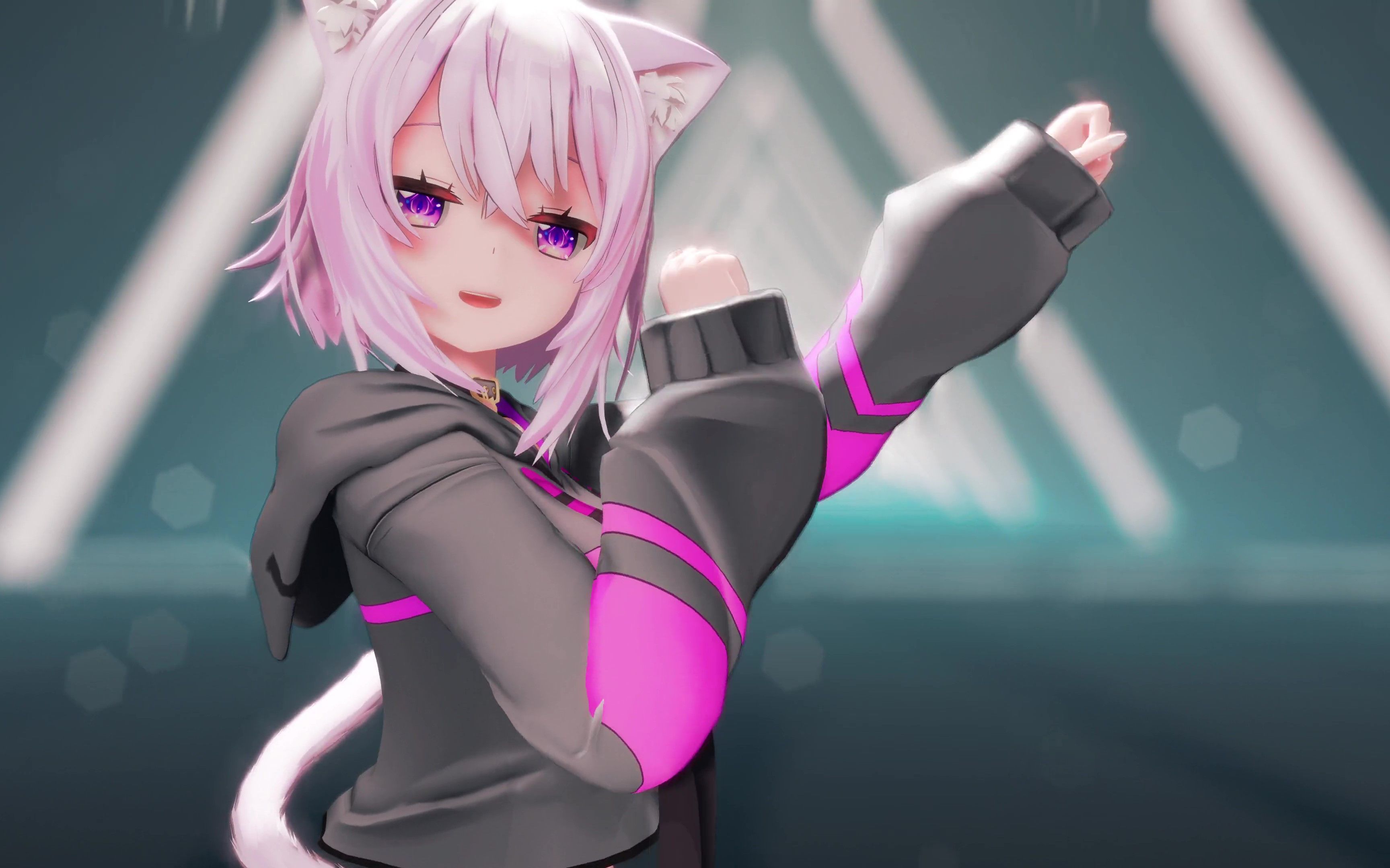 【猫又おかゆ/猫又小粥】キャットアイメイク【mmd/4k】