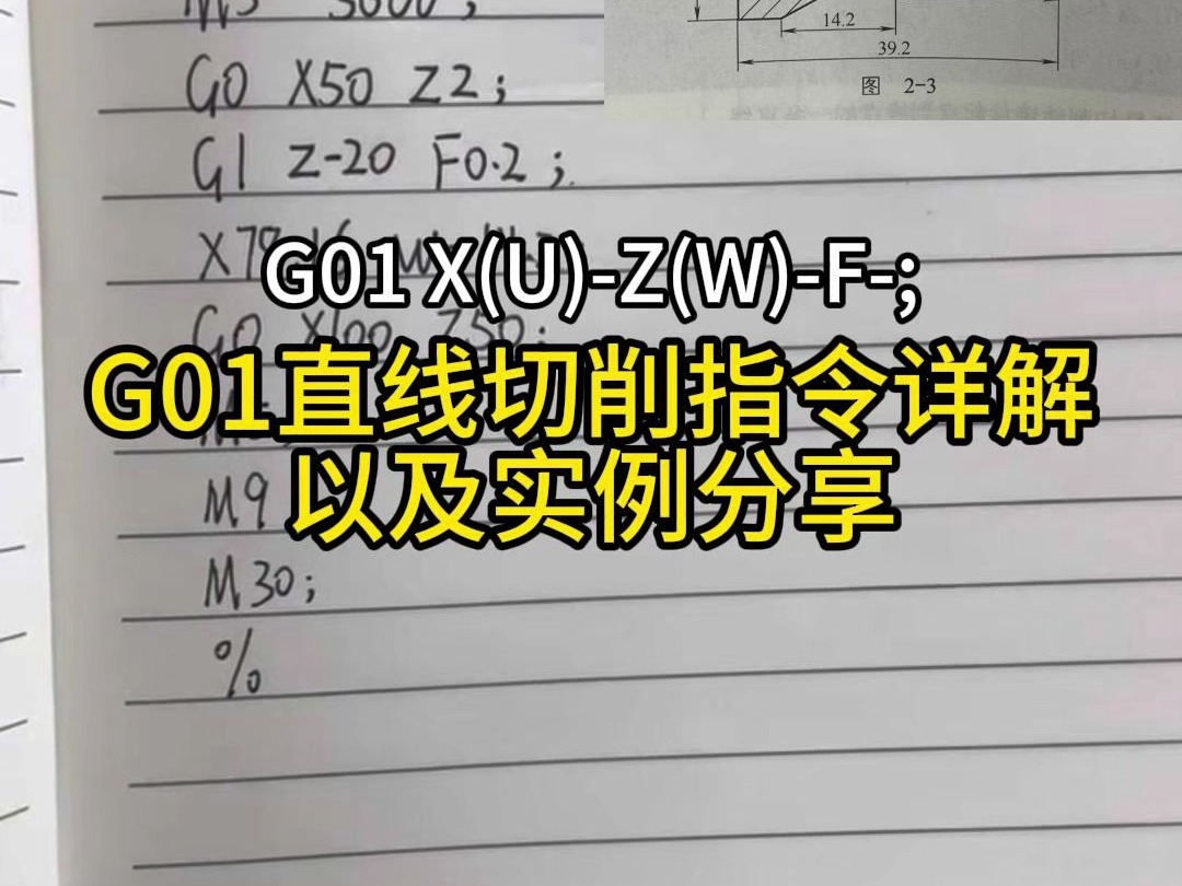 G01直线切削指令详解以及实例分享哔哩哔哩bilibili