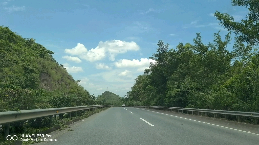 g7211南友高速出崇左收费站前方展望pov