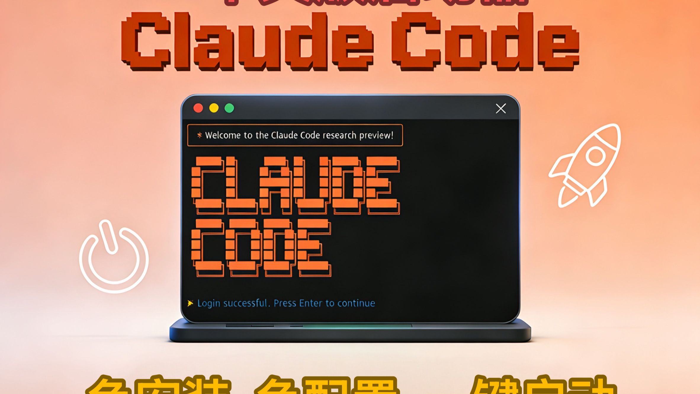 claude code中文版启动器!无需安装配置,一键使用!