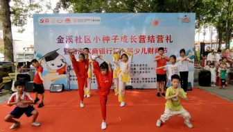 金溪融爱小种子成长营结营礼表演③——中华武术班表演