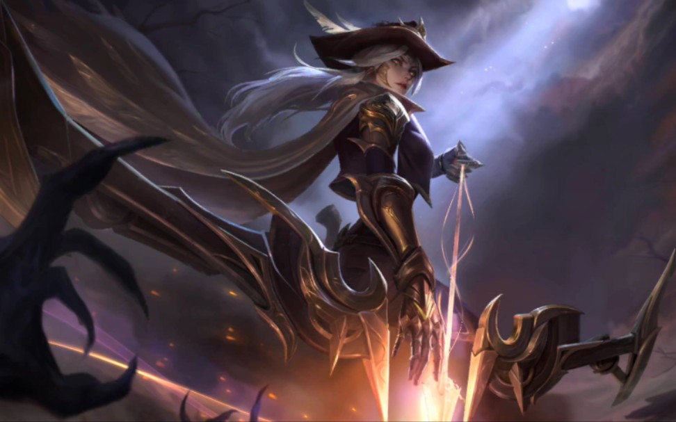 体验服艾希西部天使特效