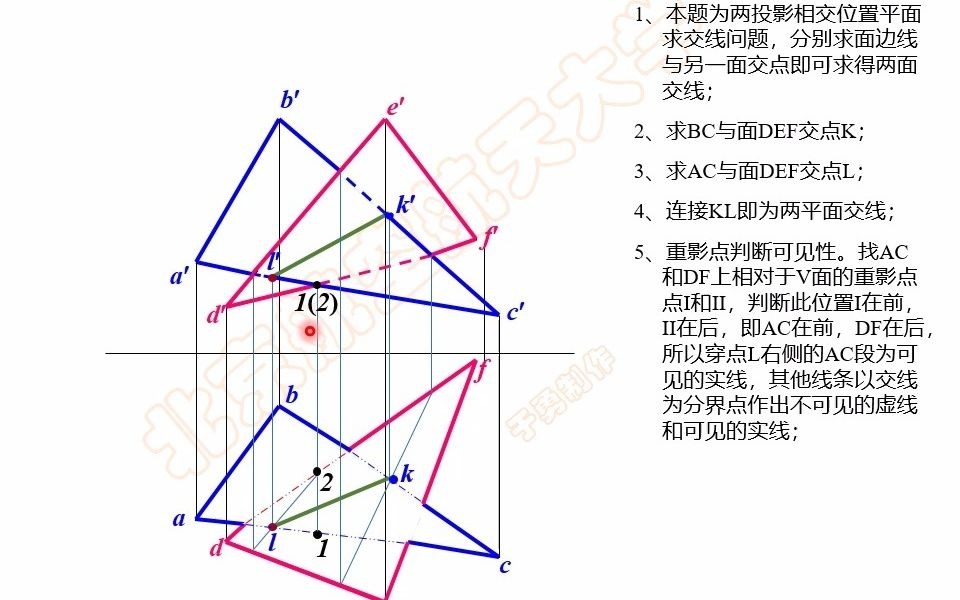 画法几何P151d哔哩哔哩bilibili