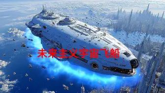 未来主义宇宙飞船