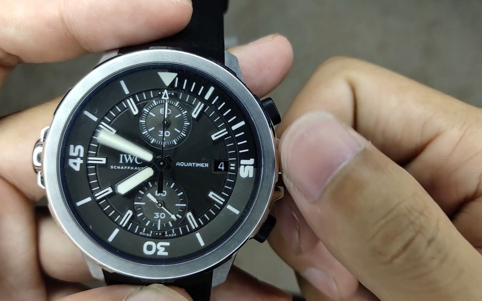 v6厂万国海洋计时系列i鲨鱼特别版-iw379506同步官方正品