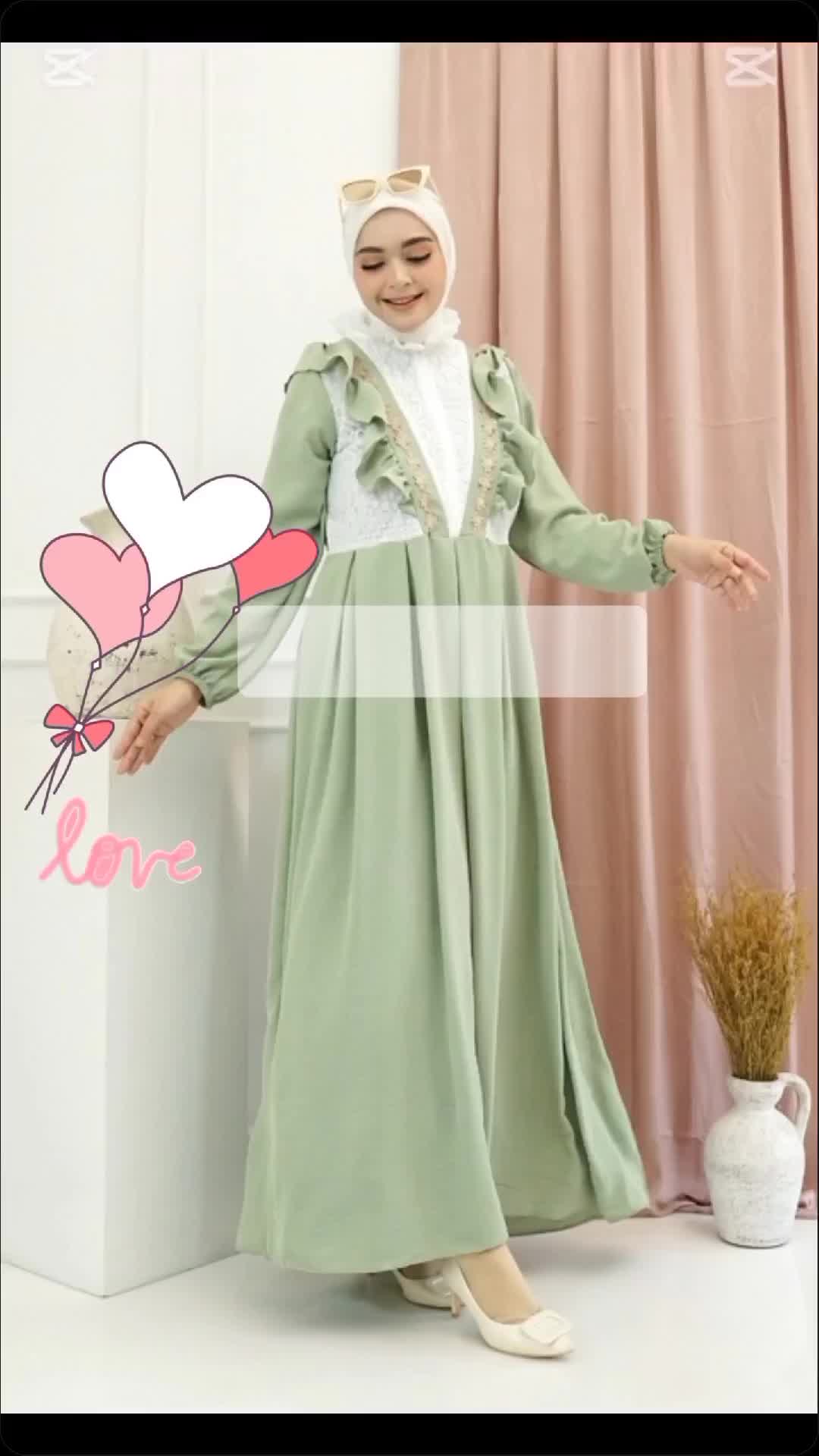 #gamis #fashiontiktok #abaya #virallllll #viraltiktok #ootd #时尚哔哩哔哩bilibili