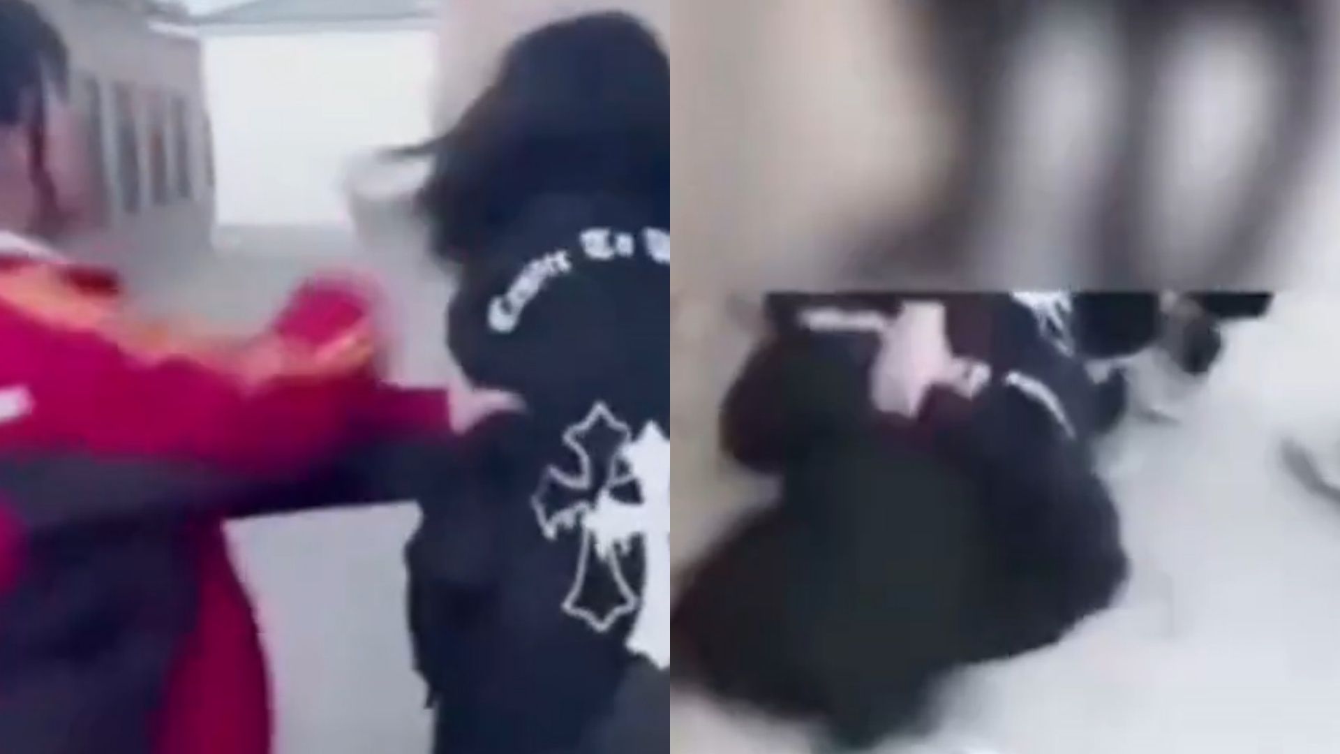 初中女生遭多名同学围殴,周围多名男女生围观嬉笑,警方已介入