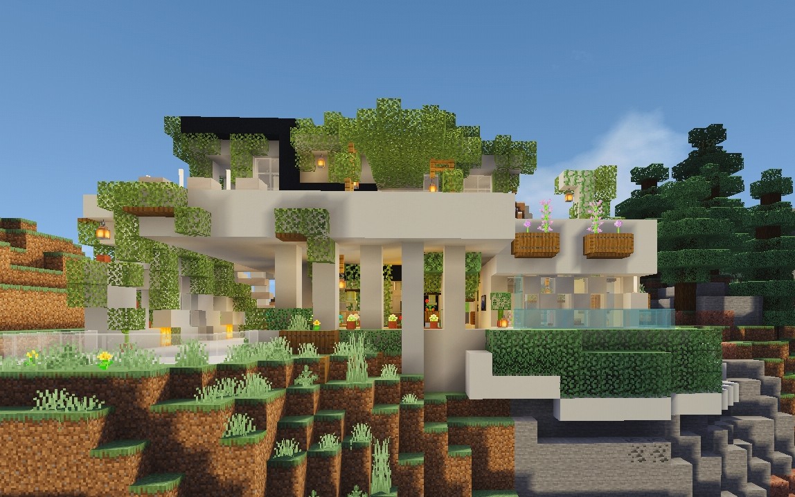 【minecraft】山中别墅,含内饰.