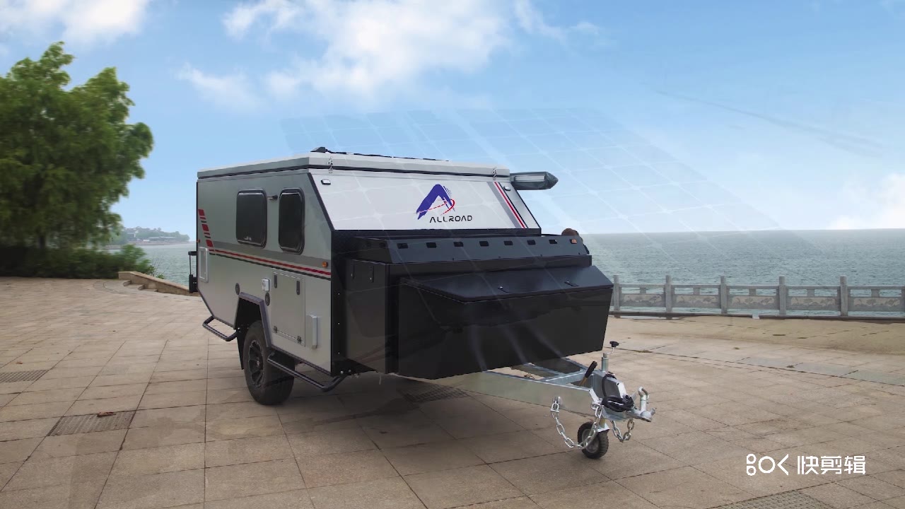 活动作品拖挂可升顶房车xf01