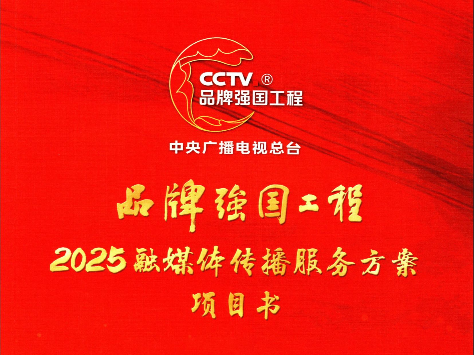 2025年CCTV总台品牌强国工程项目书哔哩哔哩bilibili