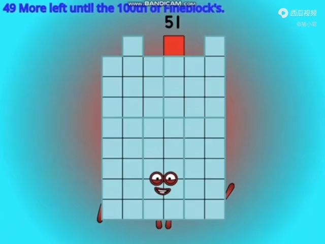 数字方块正常51~100(1~50没做)