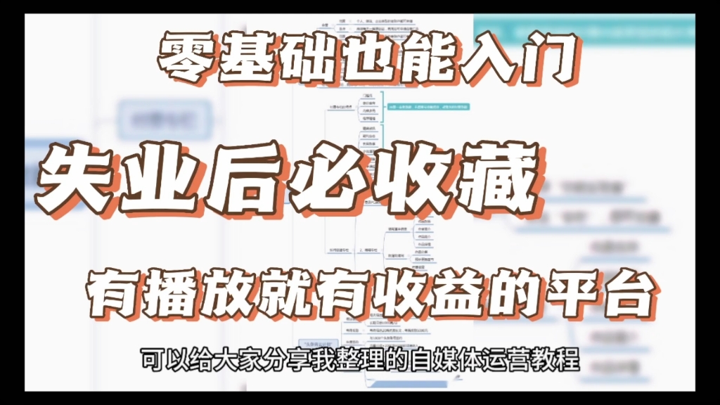 【零基础也能入门】失业后必收藏!10个能播放就有收益的自媒体平台!哔哩哔哩bilibili