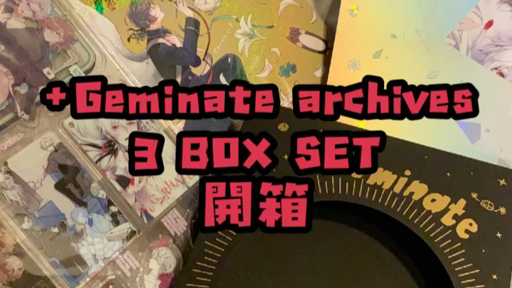 【ChroNoiR】+Geminate archives 3 BOX SET 開箱～～_哔哩哔哩_