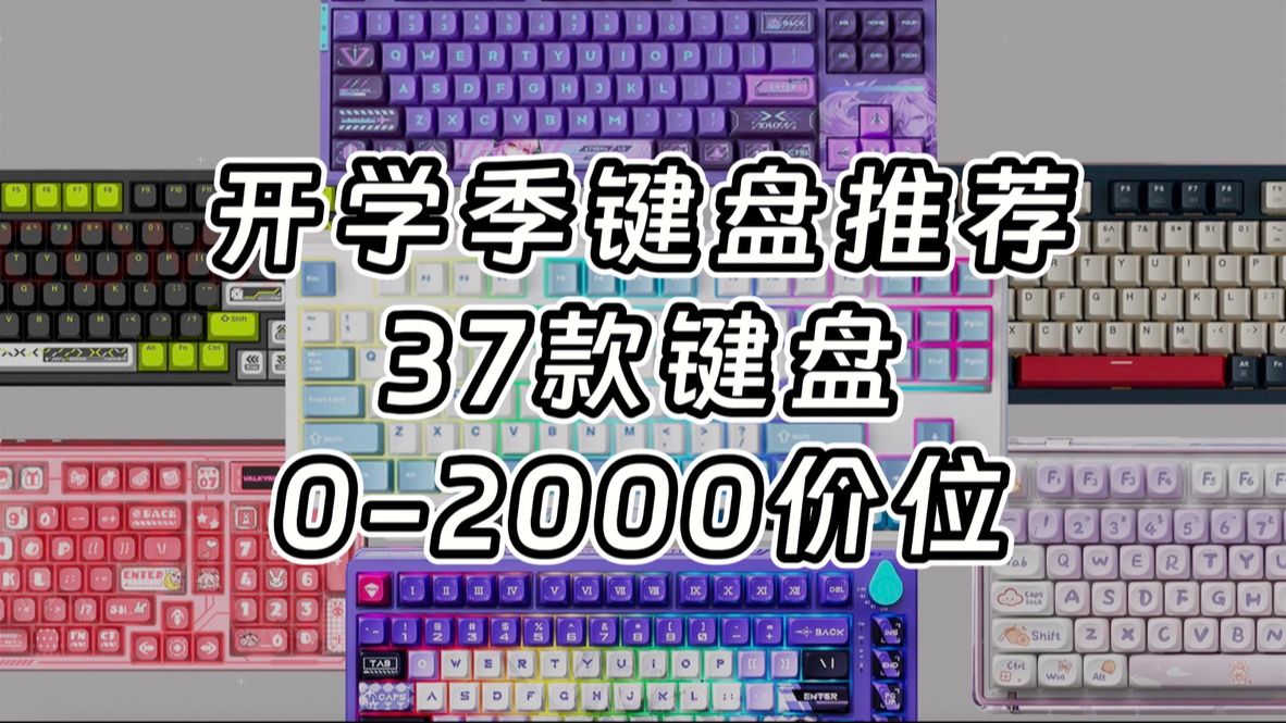 【开学季键盘推荐】2024年 37款值得购买的键盘选购指南,全价位覆盖,立马帮你省钱哔哩哔哩bilibili