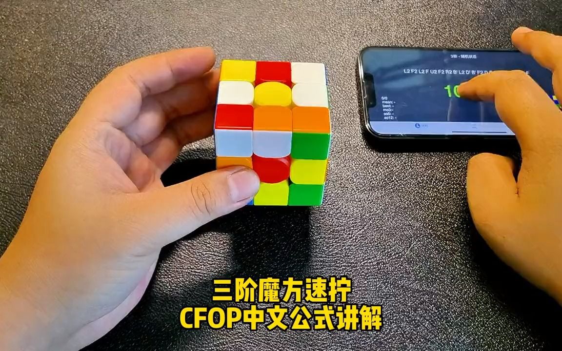 三階魔方速擰,cfop中文公式