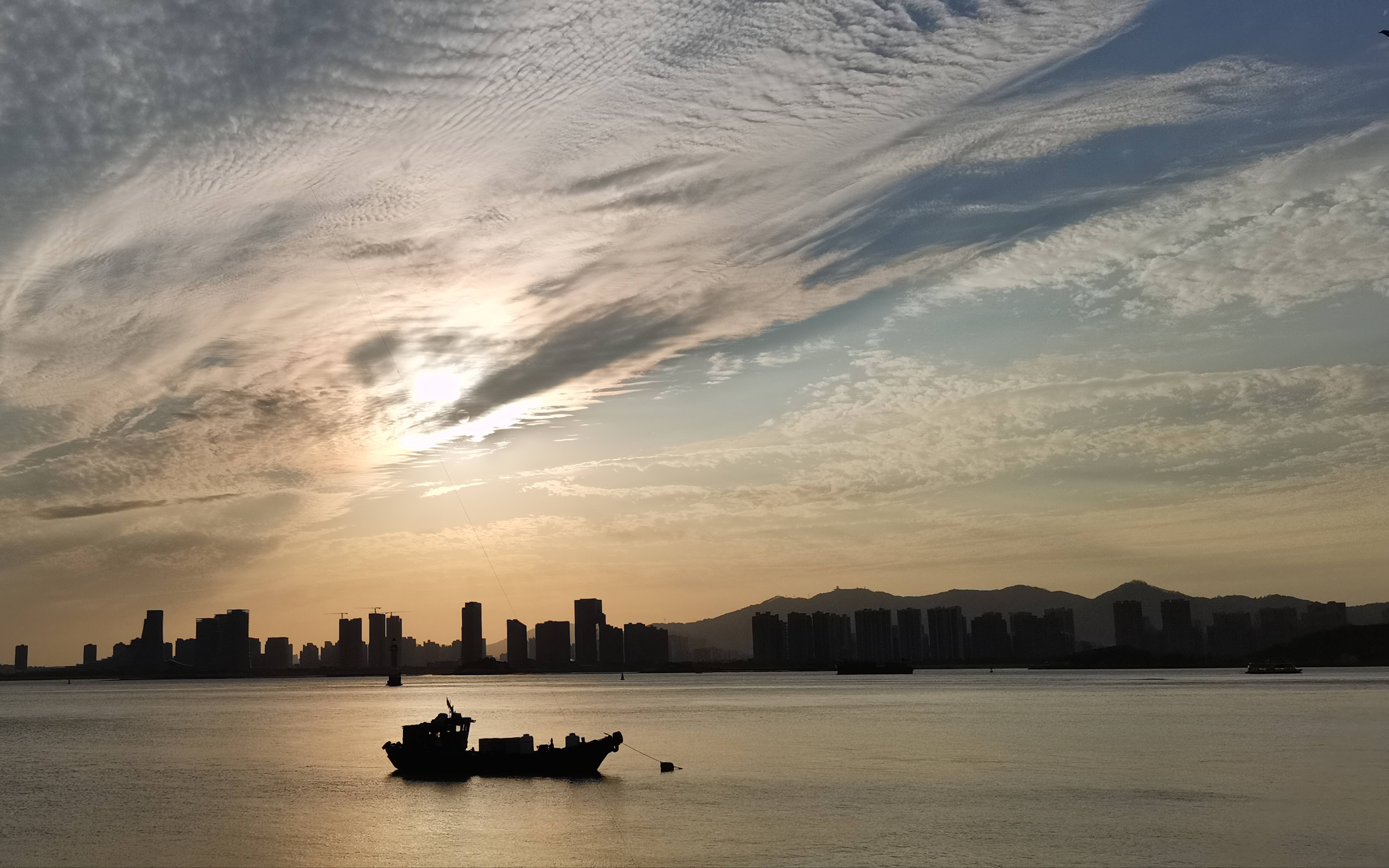 「厦门落日」海湾公园-就算没滤镜,依然美丽
