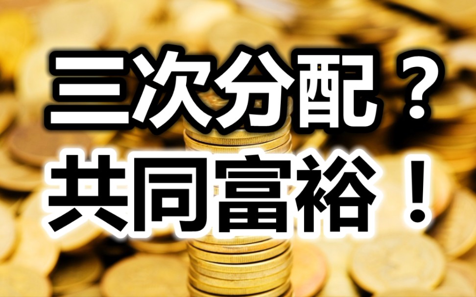 三次分配?共同富裕!高层定调未来,如何改变我们的钱袋子?